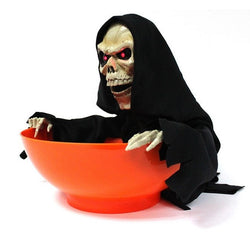 【Don't touch my candy】Skeleton Ghost Light Sensing Candy Bowl