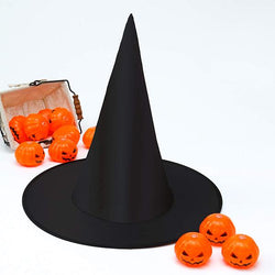 Halloween costumes for kids and adult black witch hat 6 pack