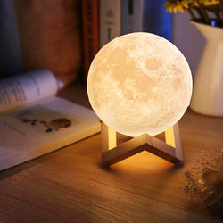 3D Printing Moon Night Lamp Lunar USB Charging Touch Control Brightness