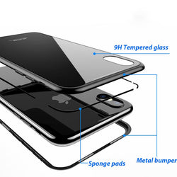 Magnetic Toughened Glass Case for iPhone