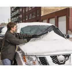 Magnetic Windshield Frost & Snow Cover, Standard/Large, Black