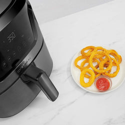 Air Fryer with Presets & Adjustable Temperature, Nonstick Stainless Steel & Cool-Touch, Dishwasher Safe Basket, BPA-Free w/ 60 Minute Timer, Healthy Rapid-Air Frying, Black